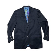 Robert Graham Men s Size 40 R Classic Fit Black Wool Blazer Jacket Read