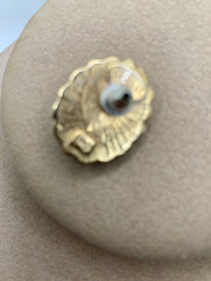 PENDIENTES CAROLEE PEARLS Oro Tono Declaración Perforados 7/8" Foto 3 de 4