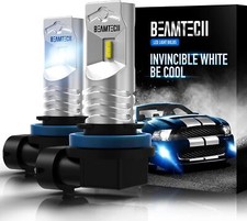 Beamtech H11 Led Fog Light Bulbs 6500k Xenon White Set Of 2 High Power 30w