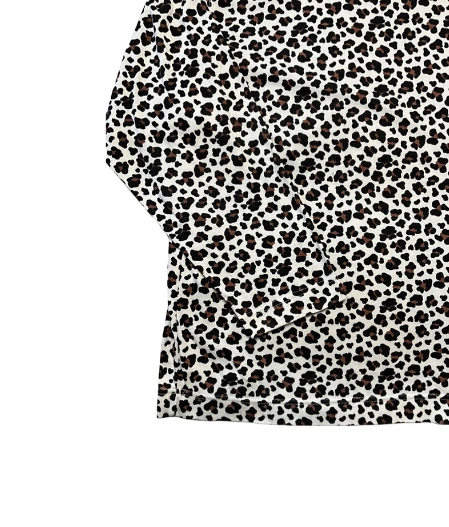 Basic Editions Plus Sized  Vintage White Cheetah … - image 2