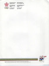 Olympic 1988 Calgary XV Winter Games Official Stationary 33 items FREE USA SHIP