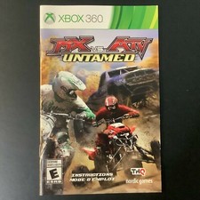 MX Vs. ATV Untamed Xbox 360 Instruction Manual Only