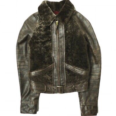 RRL Shearling & Leather Jacket 282812905001 1 brown Double RRL Shearling & Leather Jacket 282812905001 1 brown Double