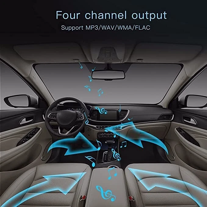 radio per auto bluetooth compatibile con ios e android, nera 18.8 x 7.6 x 5.8 cm - Immagine 3 di 4