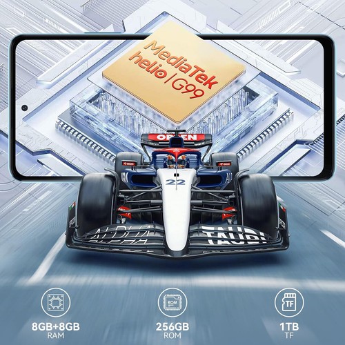 Blackview SHARK 8 Smartphone 16GB+256GB 120Hz 2.4K Android 13 NFC Handy 6,8 64MP - Zdjęcie 3 z 26