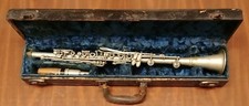 RARE VINTAGE P.X. LAUBE METAL CLARINET - KEY OF Bb - LOW PITCH with Case