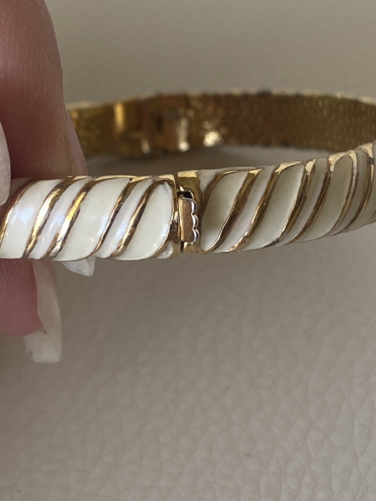 CINER Spring Hinged Bangle Bracelet - image 4