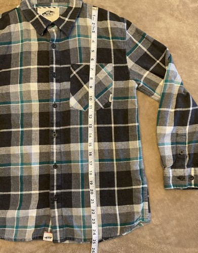 Vans Off The Wall Flannel Plaid Boys/Girls Size Large X Large Shirt SEE NOTE - Picture 4 of 11