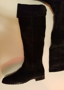 gabor black suede knee high boots