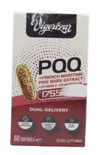 Vigorizar French Maritime Pine Bark Extract 200mg Unique Dual-Delivery 60 Softg