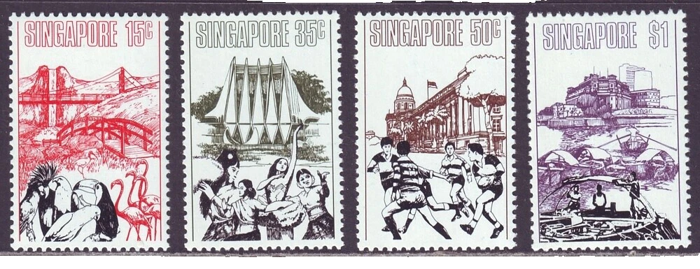 Cultures, Ethnicities Decimal Singapore Stamps (1963-Now)