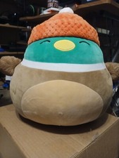 Authentic Avery The Duck 12" Fuzzy Arms Orange Hat Squishmallow Select Series