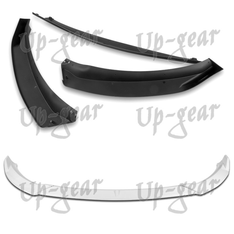 For 20142016 Kia Forte EX LX SX Painted White Front Bumper Spoiler Lip