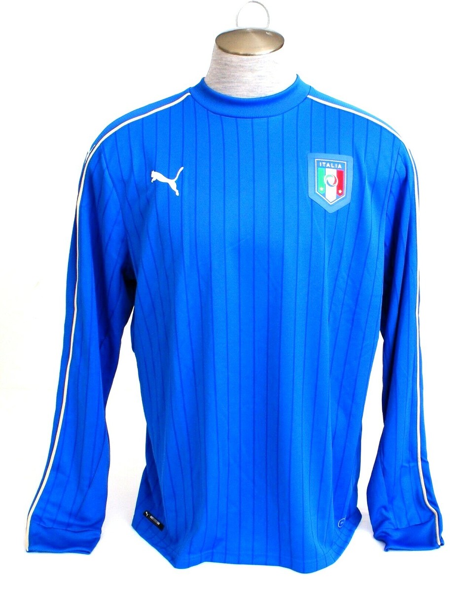 Puma Cell Blue FIGC Italia National Football Team Long Sleeve