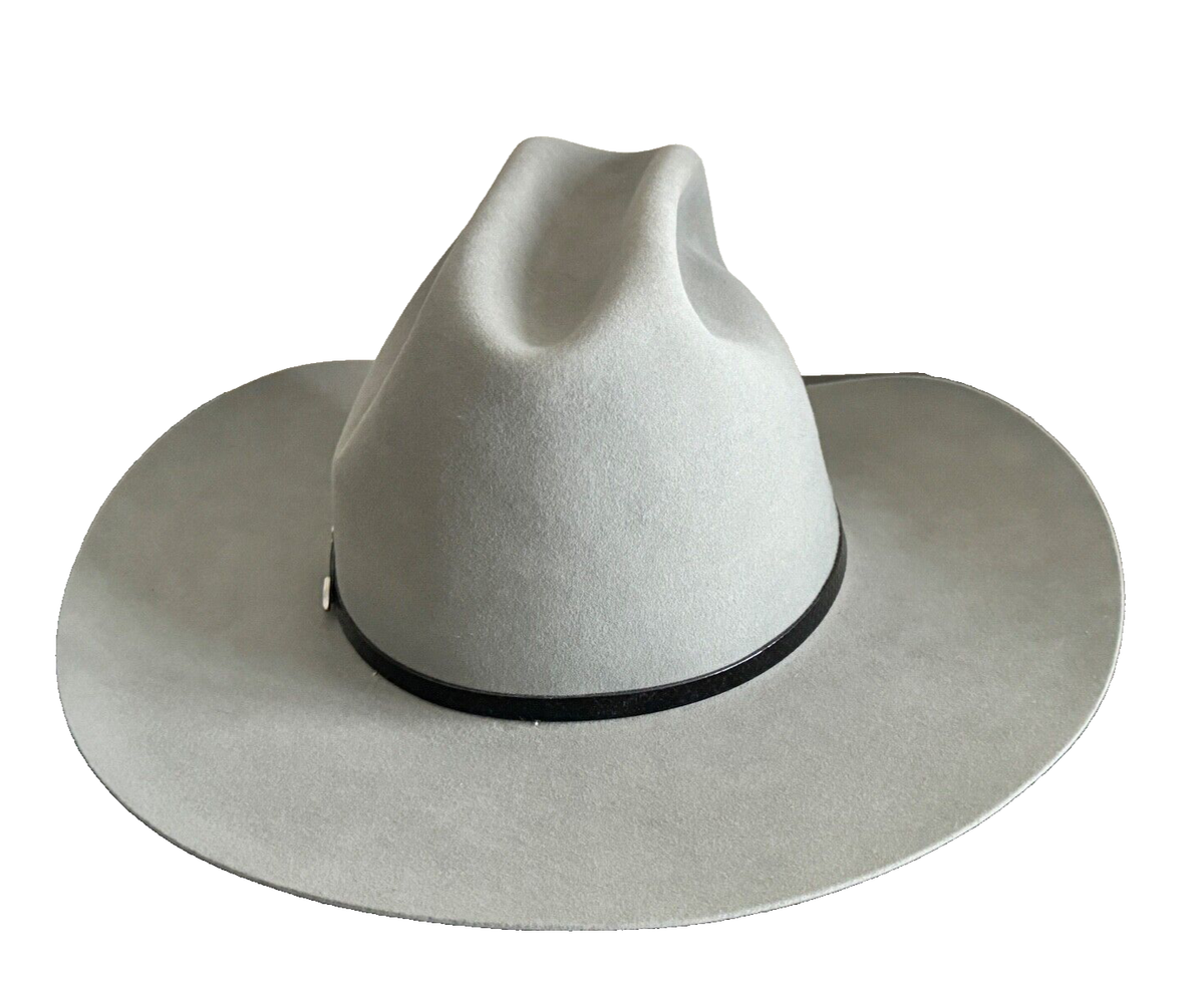 Chapeau western cowboy noir auto-conforme Resistol 7 5/8 XXXX castor