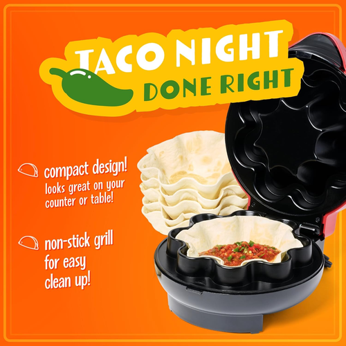 Taco Tuesday Tortilla Bowl Maker for Baked Taco Bowls, Tostadas, Salads, Dips, A - Picture 4 of 12