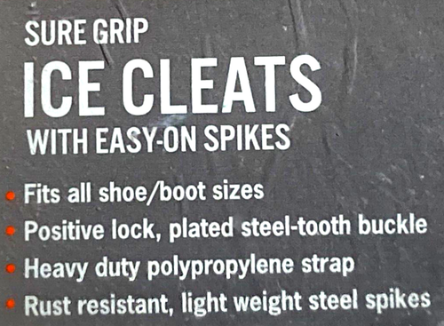 Celsius Ice Gear Sure Grip Ice Cleats wit Easy-On Spikes Fits All Boot Sizes - Picture 10 of 13
