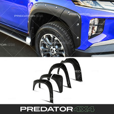 GLOSS BLACK WIDE WHEEL ARCH SET FENDER FLARE FOR MITSUBISHI L200 TRITON 19-23