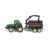 Siku 1954 John Deere 8430 Traktor Mit ForstanhäNger GrüN MaßStab 1:50 Neu! °