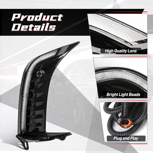 Daytime Running Lamps DRL Fog Light / Turn For 2024-2025 Toyota Camry SE XSE - Picture 4 of 10