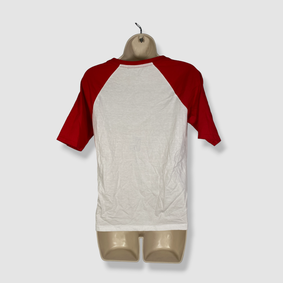 40 Tommy Hilfiger Women's White Tommy Logo Raglan Sleeve TShirt Top