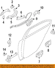 HYUNDAI OEM 06-10 Sonata Front Door Lock Hardware-Handle, Outside 826513K000