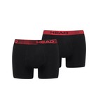 HEAD 2er Pack Herren Boxershorts Cotton Stretch Black/Red Größe S bis XL NEU