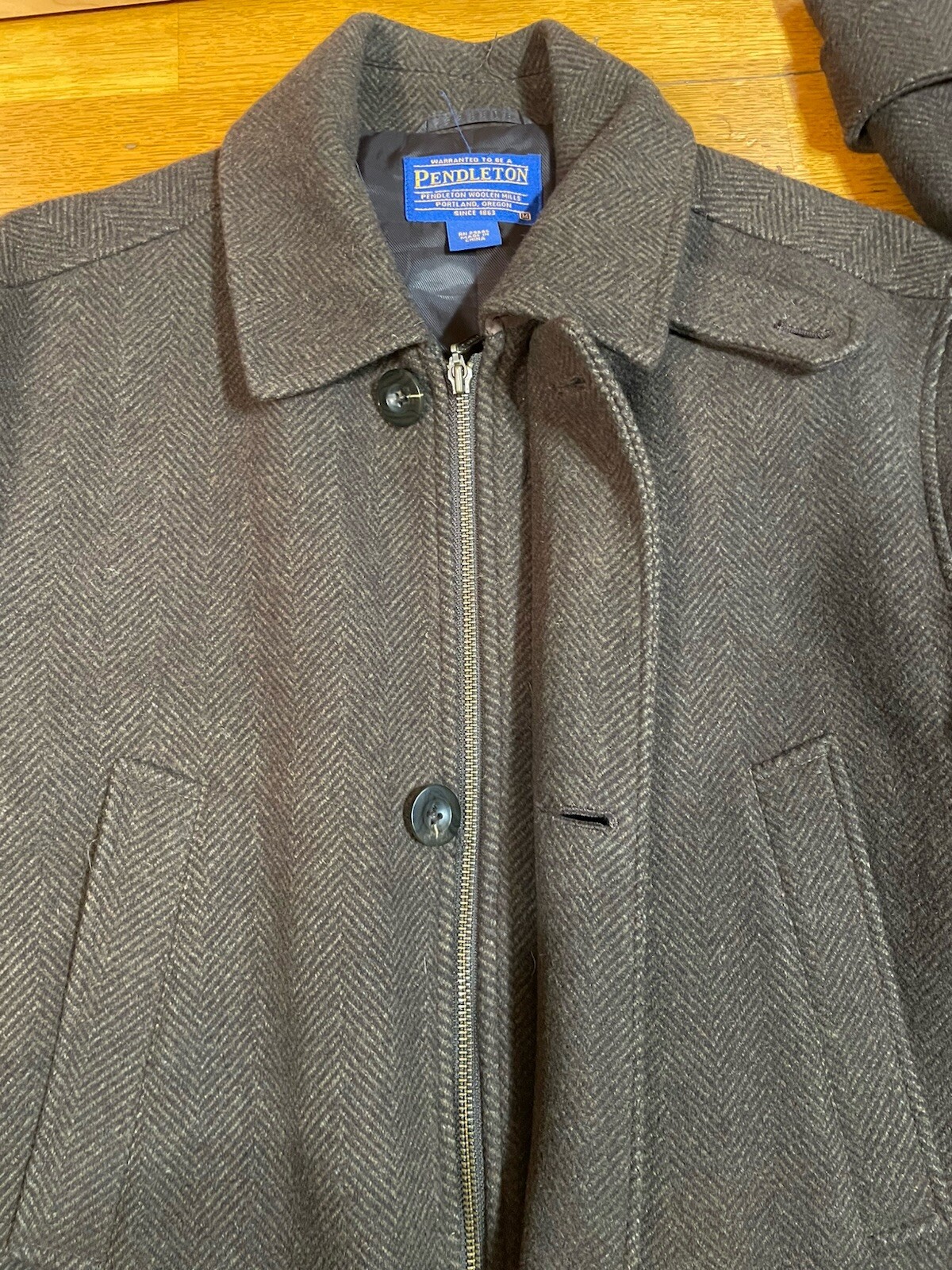 Pendleton Four Front Pockets Coat Jacket Size M 1… - image 10