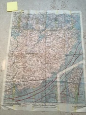 Wartime AAF Cloth Map, Asiatic Series Map Numbers 34 & 35