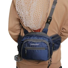Fly Fishing Chest Pack Tackle Storage Hip Bag River Fishing Waist Pouch Bag
