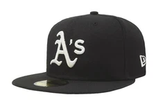 New Era 59Fifty Men Women Cap Oakland Athletics MLB Basic Black Big Size Hat