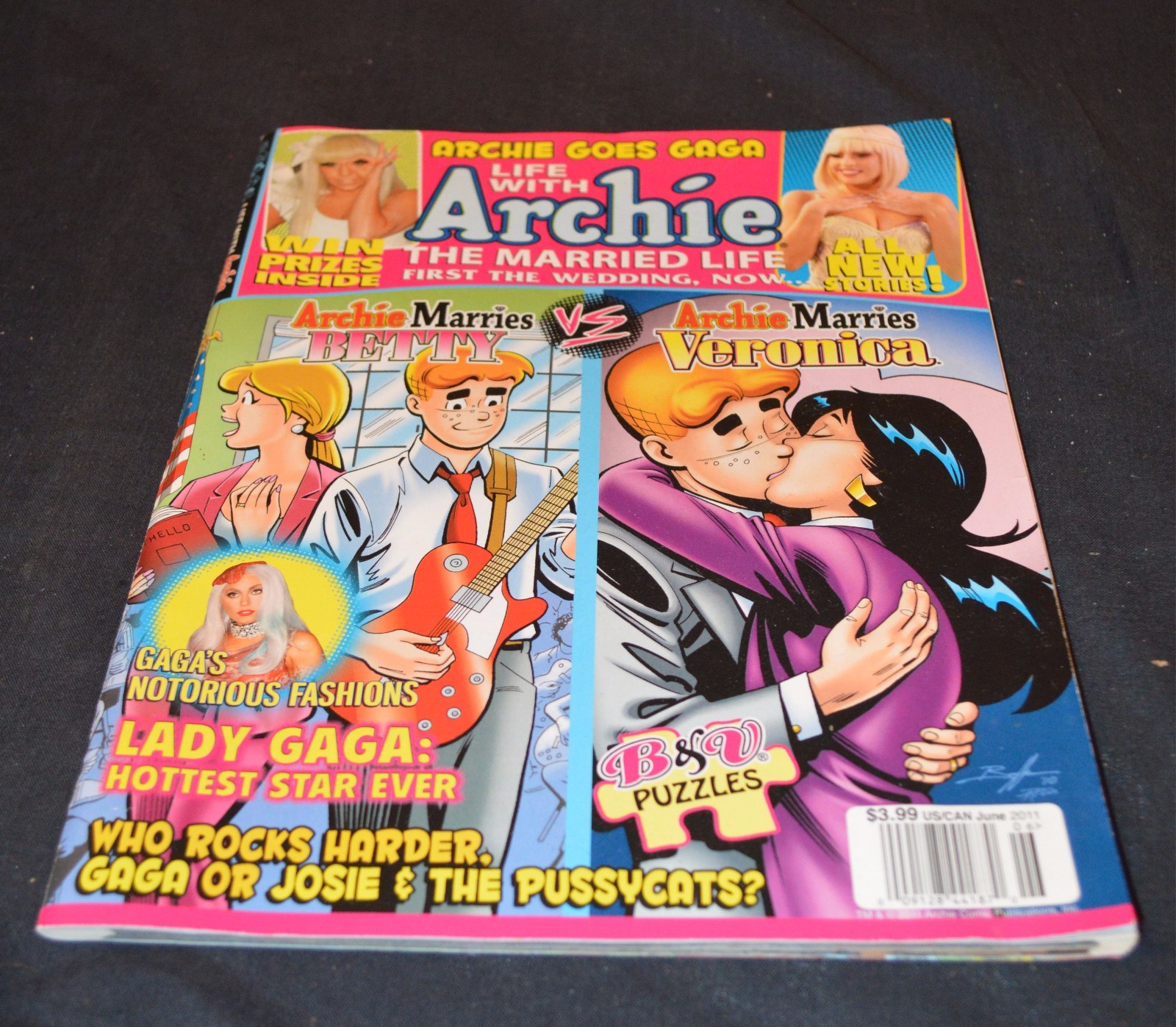 Rare Archie Comic Book Life With Archie June 2011 Married Life + Lady Gaga