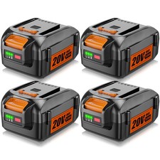 For WORX 20V 6.0AH MAX Extend Lithium-Ion Battery WA3525 WA3575 WA3520 1 4 Pack