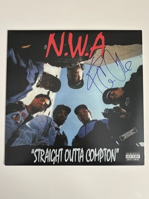 NWA Straight Outta Compton LP Vinyl Ice Cube Signed Autographed JSA COA