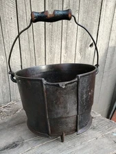 Antique J.H. Day & Co. ? Cast Iron Bean Pot Cauldron Kettle 