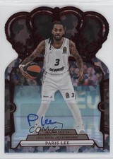 2023-24 Panini Crown Royale EuroLeague Red Crystal /30 Paris Lee #35 Auto 13px
