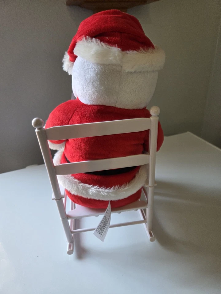Mecedora Animada Cuentacuentos Santa Real Movimientos 15" Alto Risitas Funciona Foto 3 de 4