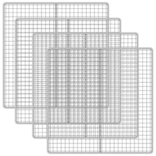 Yaocom 4 Pcs 13.5 X 13.5 Inch Fryer Screen Stainless Steel Deep Fryer Fryer