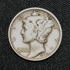 1940 (s) Mercury Dime 90% Silver Very Fine VF