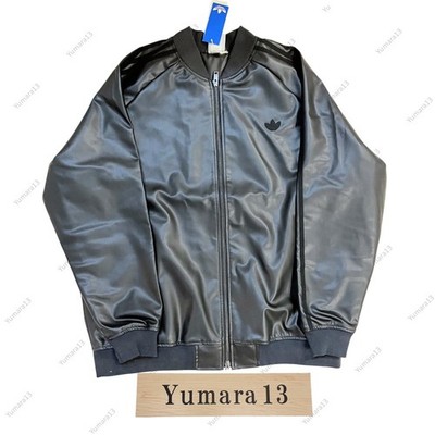 adidas LEATHER TRACK JACKET フェイクレザージャケット adidas Originals SST Leather Jacket Black KW1844 Japan Size | eBay