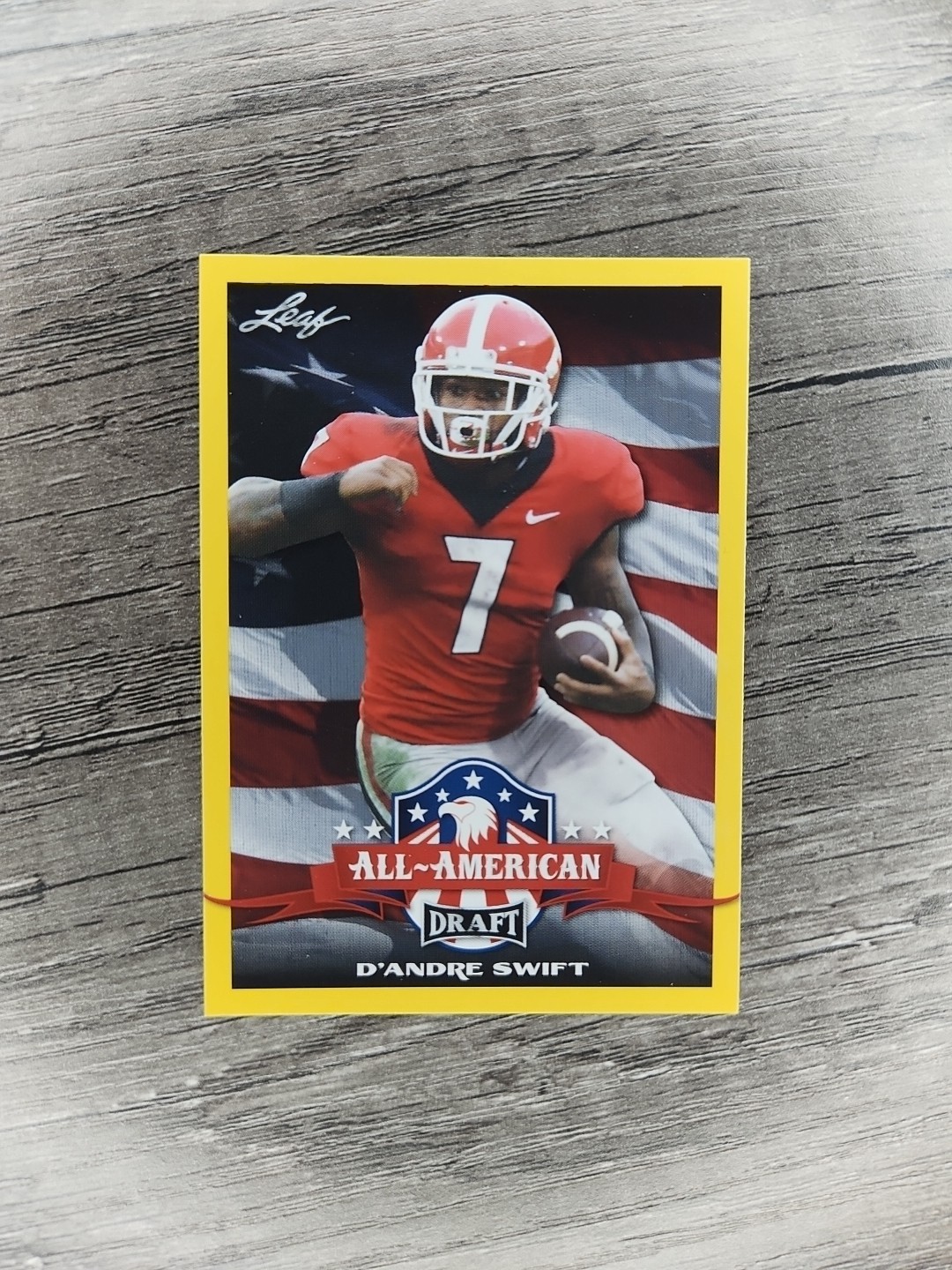 D'Andre Swift Leaf Draft #70 Gold
