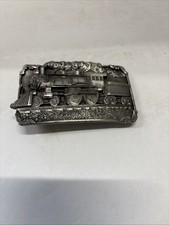 Siskiyou Buckle Co Steam Engine Train Pewter Belt Buckle 1986