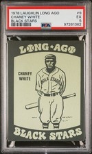 1978 LAUGHLIN LONG AGO BLACK STARS BLACK STARS #9 CHANEY WHITE PSA 5