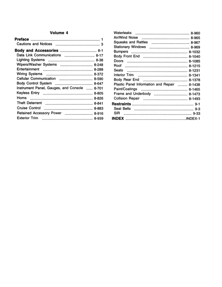 Chevrolet Silverado GMC Sierra 2000 camioneta manual de servicio - Tahoe Yukon Suburban Foto 3 de 4