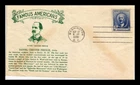 DR JIM STAMPS US COVER DANIEL CHESTER FRENCH FAMOUS AMERICANS FDC THERMOGRAPHED
