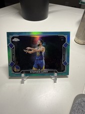 Stephen Curry Warriors 2025-26 Topps Chrome Moment In Time Aqua 138/199 Warriors