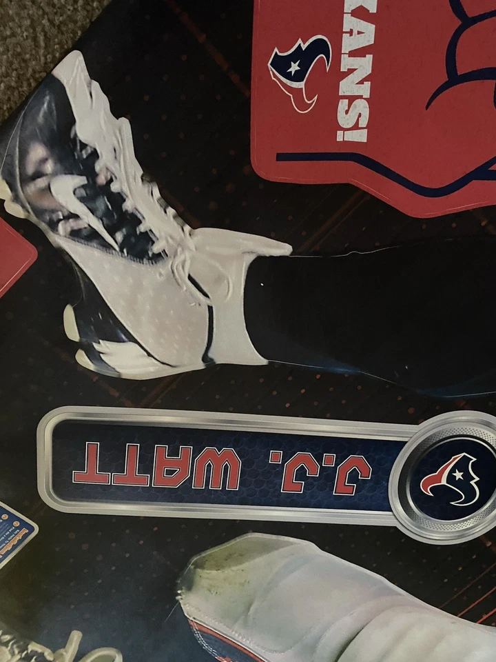 "Calcomanía de pared Fathead de 46"" x 74"" de alto 2013 - Houston Texans" Foto 4 de 4