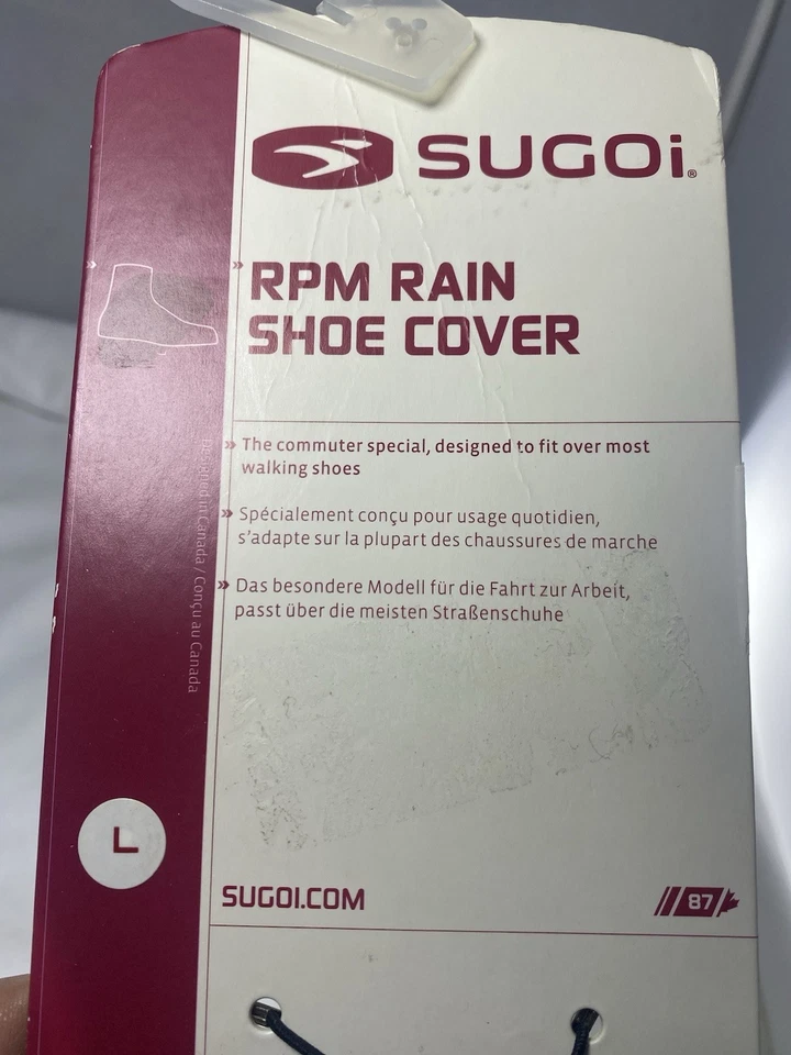 Large Sugoi RPM Waterproof Cycling Shoe Covers, Reflective Commuter Covers - Image 3 of 4