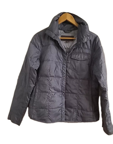 Eddie Bauer SZ Small EB650 Snap Front Womens Goose Down Puffer Shirt Shacket - Picture 1 of 12