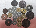 Japan　Lot of 18 - Japanese Coins - 105ｇ - VF–XF Condition　　7-B489
